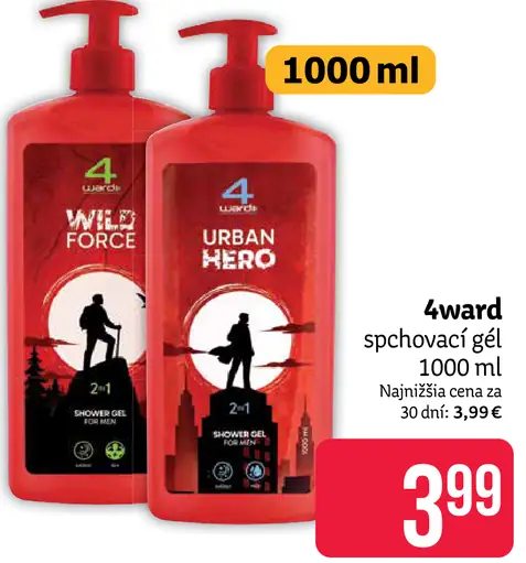 4ward sprchovací gél Wild Force / Urban Hero