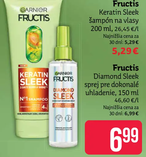 Fructis Diamond Sleek sprej pre dokonalé uhladenie vlasov