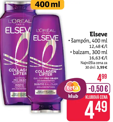 L’Oréal Paris Elseve Collagen Lifter šampón