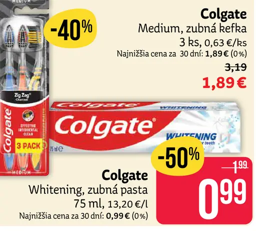 Colgate zubná pasta Whitening