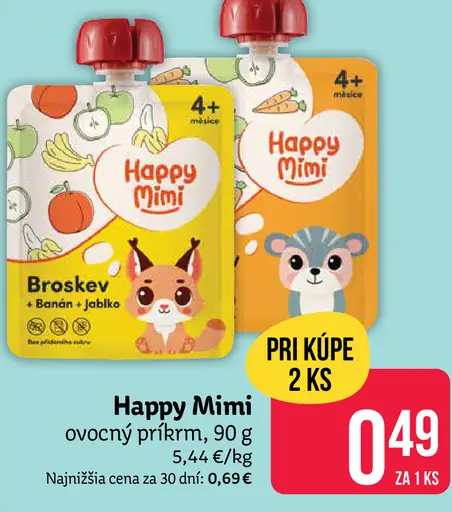 Happy Mimi BIO ovocný príkrm
