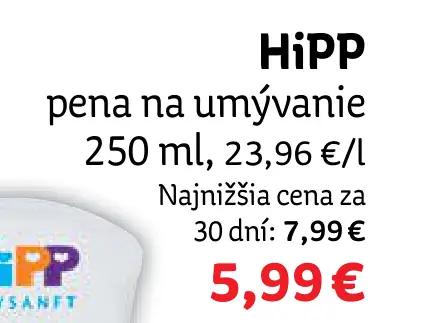 HiPP pena na umývanie