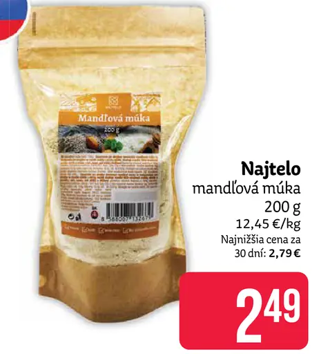 Najtelo mandľová múka