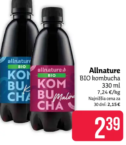 Allnature BIO kombucha malina