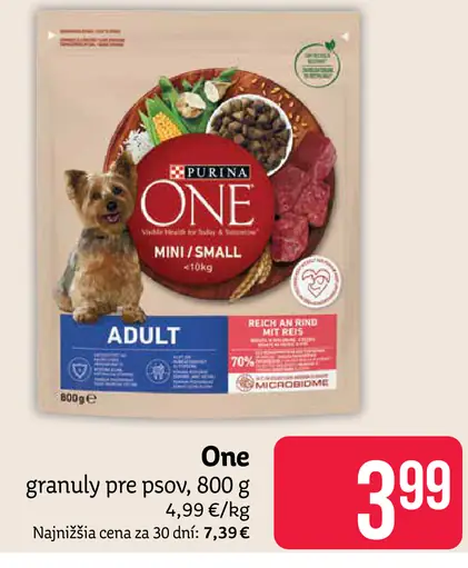 Purina One granuly pre psov Adult mini/small