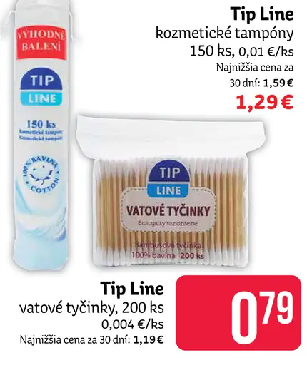 Tip Line vátové tyčinky