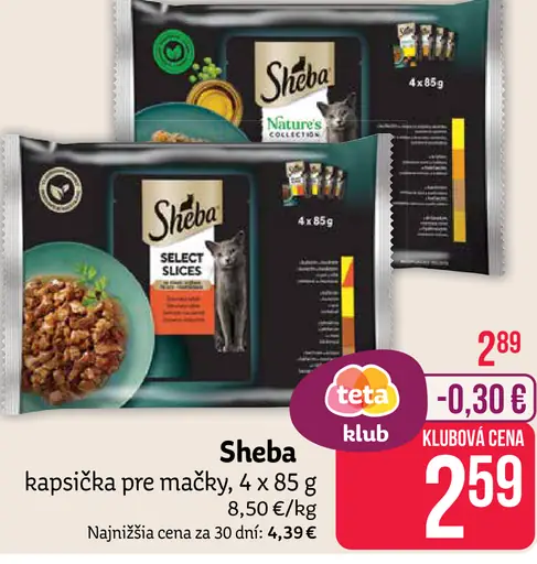 Sheba kapsičky pre mačky