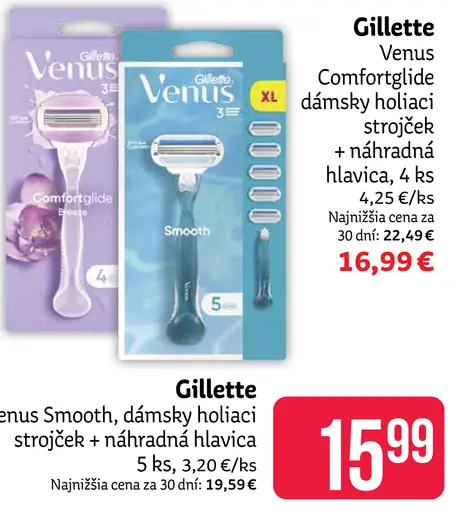 Gillette Venus dámsky holiaci strojček s náhradnou hlavicou