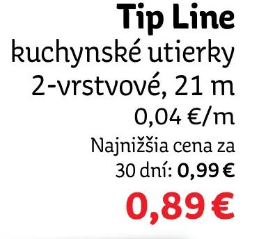 Tip Line Jumbo kuchynské utierky 2-vrstvové