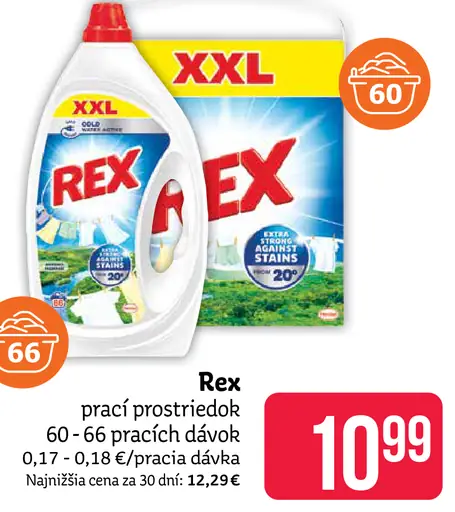 Rex prací prostriedok