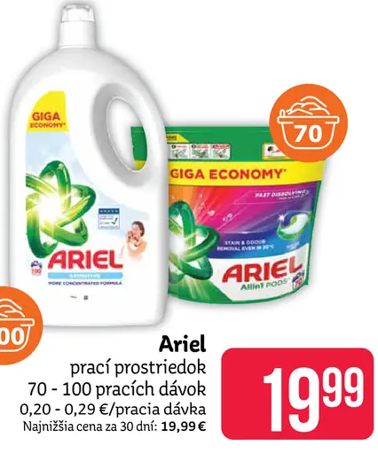 Ariel prací prostriedok