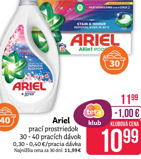 Ariel Allin1 PODS prací prostriedok