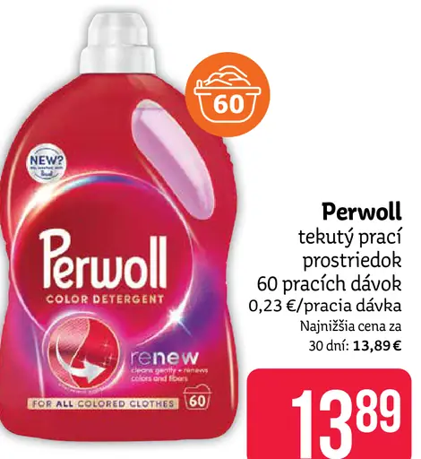Perwoll prací prostriedok na farebné oblečenie