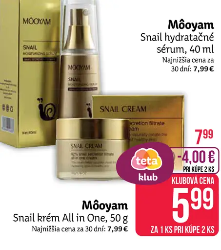 Môoyam Snail hydratačné sérum