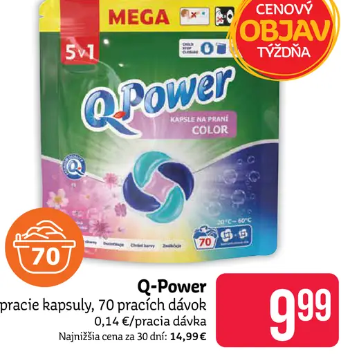 Q-Power pracie kapsuly Color
