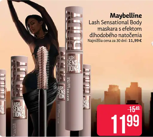 Maybelline Lash Sensational Body maskara s efektom dlhodobého natočenia