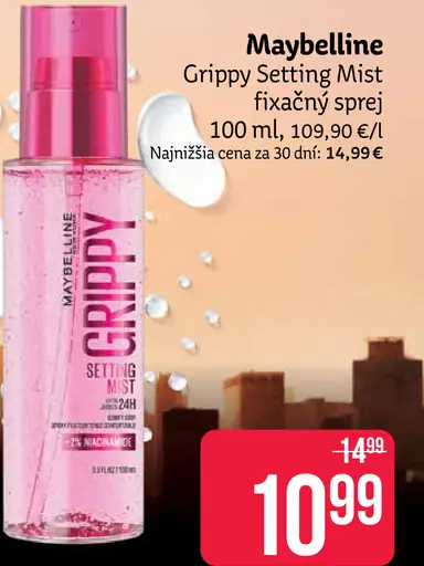 Maybelline Grippy Setting Mist fixačný sprej