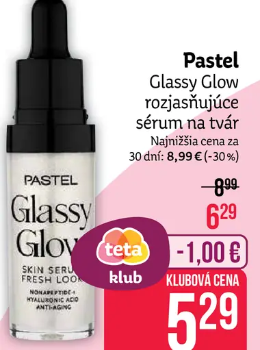 Pastel Glassy Glow rozjasňujúce sérum na tvár