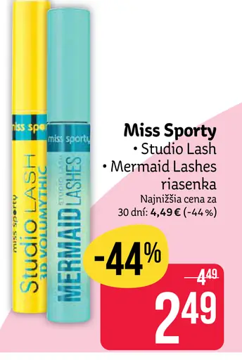 Miss Sporty Studio Lash a Mermaid Lashes riasenka