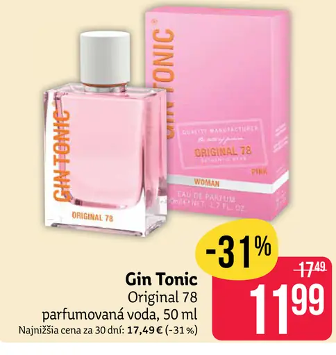 Gin Tonic Original 78 parfumovaná voda