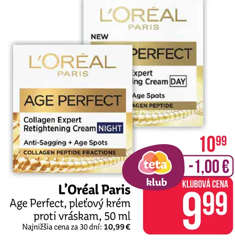 L'Oréal Paris Age Perfect Collagen Expert nočný krém