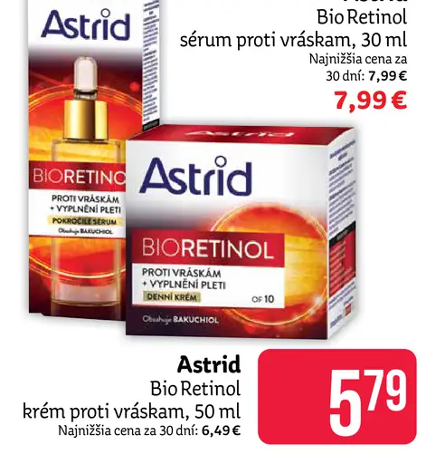 Astrid Bio Retinol sérum proti vráskam
