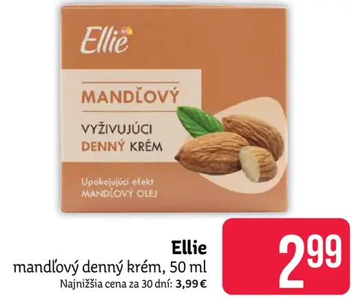 Ellie mandľový denný krém