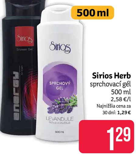 Sirios Herb sprchový gél