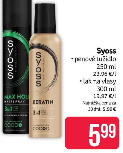 Syoss penové tužidlo lak na vlasy