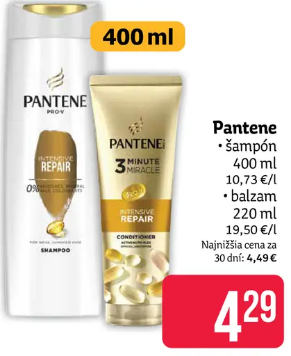 Pantene šampón na vlasy