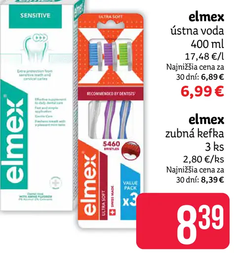 Elmex zubná kefka