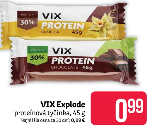VIX Explode proteínová tyčinka vanilková