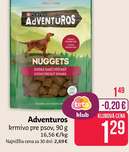 Purina Adventuros Nuggets krmivo pre psy