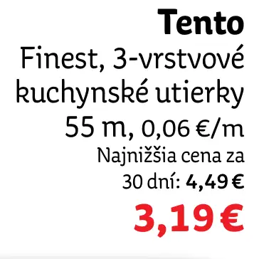 Tento kuchynské utierky 3-vrstvové