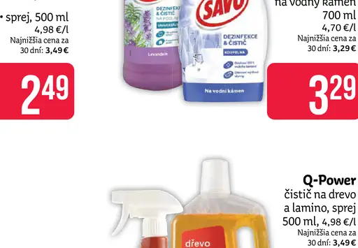 Savo dezinfekčný prostriedok na vodný kameň