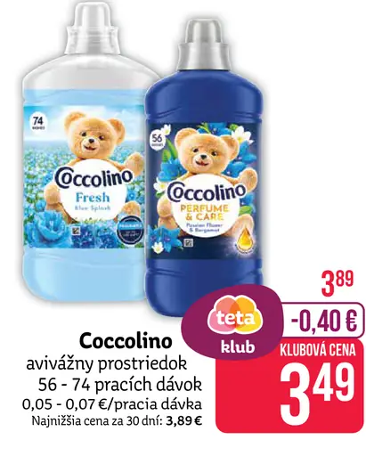 Coccolino avivážny prostriedok Fresh, Perfume Deluxe