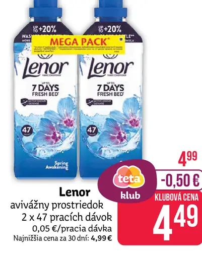 Lenor avivážny prostriedok