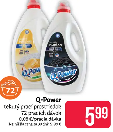 Q-Power tekutý prací prostriedok