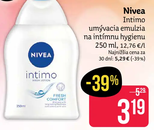 Nivea Intimo umývacia emulzia na intímnu hygienu