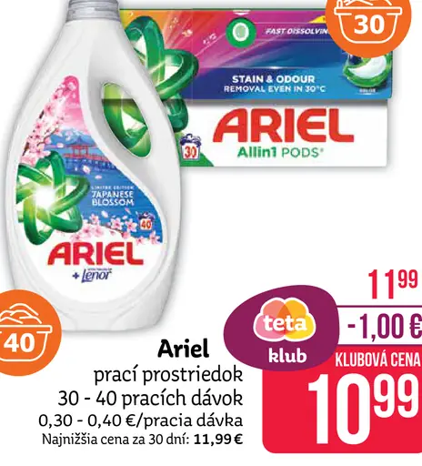 Ariel Allin1 PODS prací prostriedok