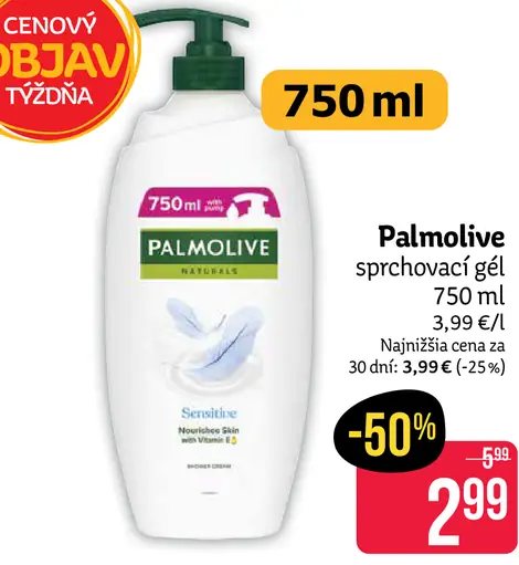 Palmolive sprchovací gél Sensitive