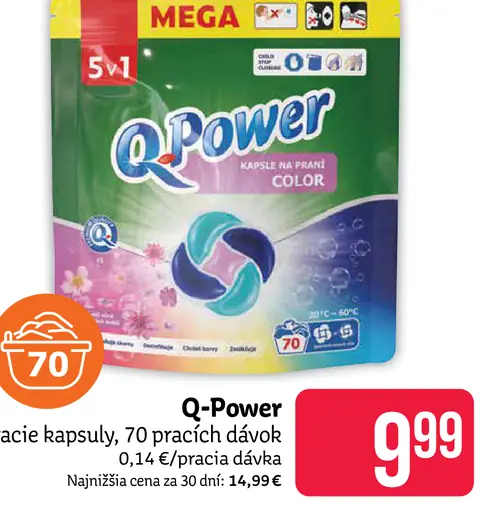 Q-Power pracie kapsuly Color