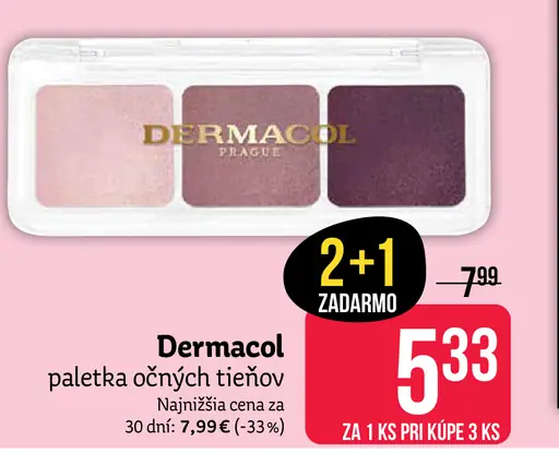Dermacol paleta očných tieňov