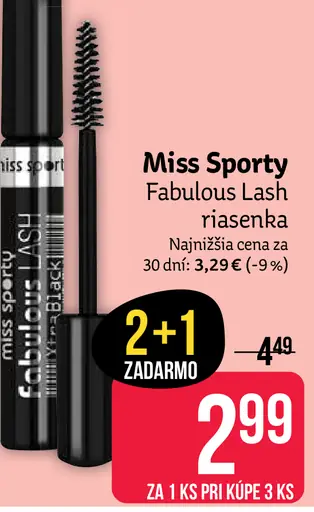 Miss Sporty Fabulous Lash riasenka