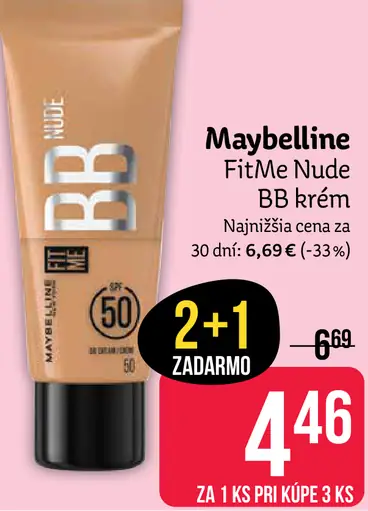 Maybelline Fit Me Nude BB krém