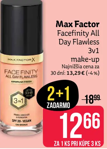 Max Factor Facefinity All Day Flawless 3v1 make-up