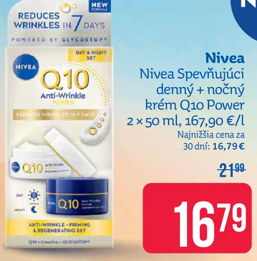 Nivea Q10 Anti-Wrinkle denný a nočný krém