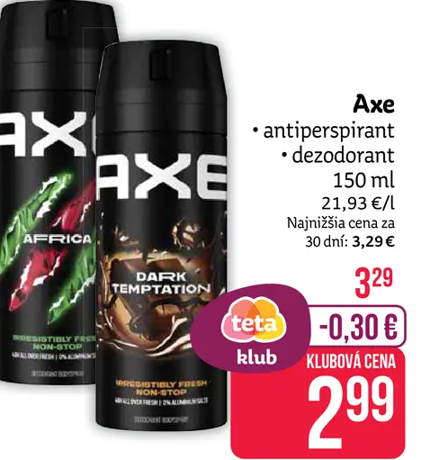 Axe antiperspirant a dezodorant – Africa, Dark Temptation