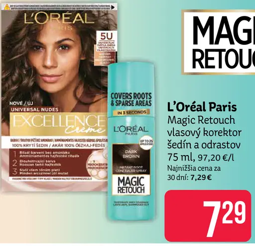 L’Oréal Paris Magic Retouch sprej na odrasty, vybrané odtiene