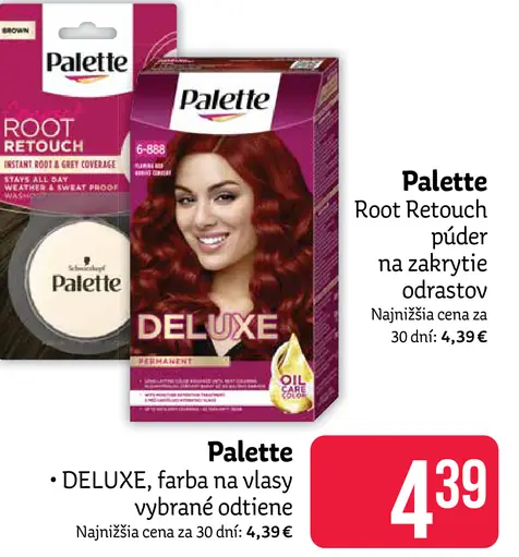 Palette DELUXE farba na vlasy vybrané odtiene